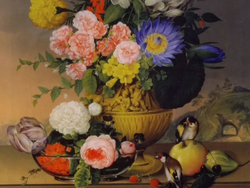 1778-Johann Knapp - Natura morta con mazzo di fiori